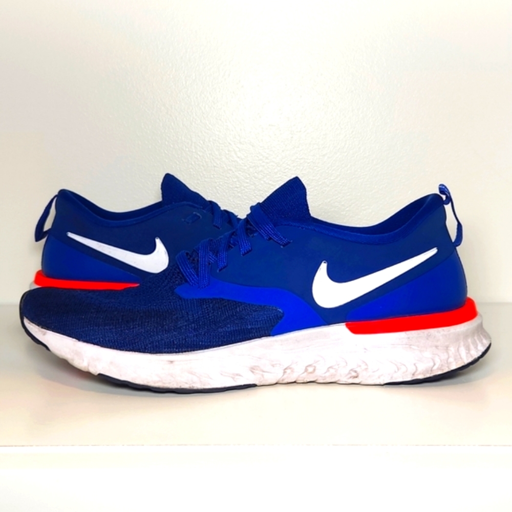 Mens Nike Odyssey React 2 Flyknit Running Trainers AH1015-400 Size 8